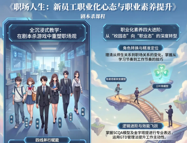 告别说教，拥抱沉浸：用1天时间重塑新员工职业化素养&mdash;&mdash;《职场人生》课程深度解析