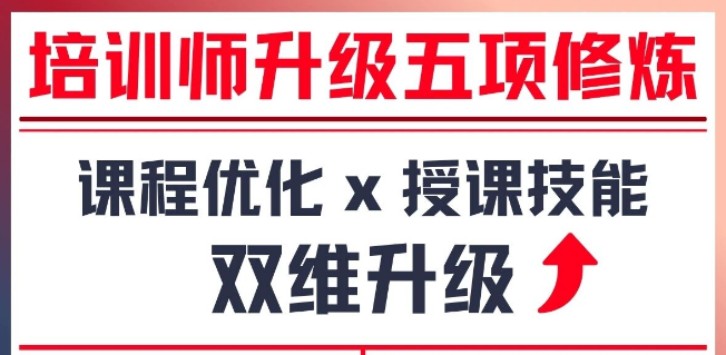 培训师升级五项修炼：内训师能力跃迁与课程核心价值解析
